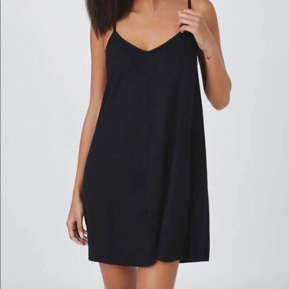 Black cami dress